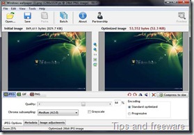 Free Image optimization tool