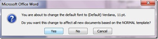 Change the Default Font in Microsoft Word