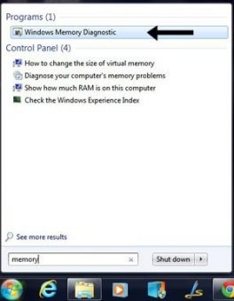Check for deals faulty ram