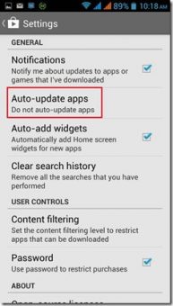 Turn Off Automatic App Updates on Android